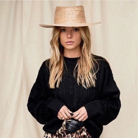 Lack of color palma boater hat Clearance